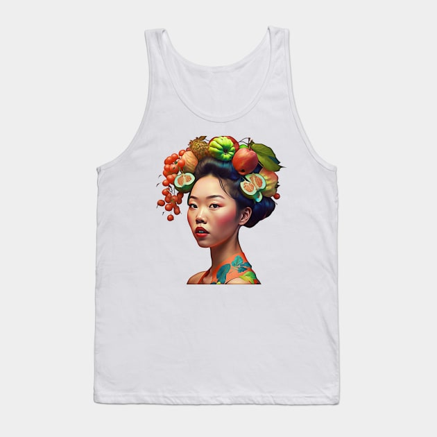 Fruitful Asian Woman Tank Top by Unboxed Mind of J.A.Y LLC 
